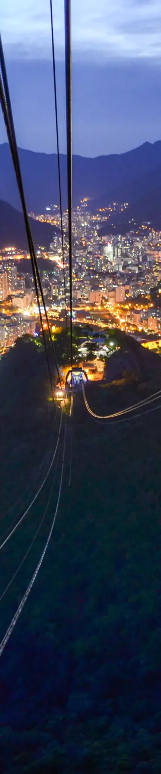 Blicke vom Zuckerhut auf Rio de Janeiro